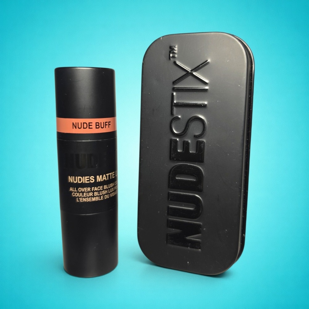 New Nudestix Nudies Matte Lux All Over Face Blush Stick, color Nude Buff.